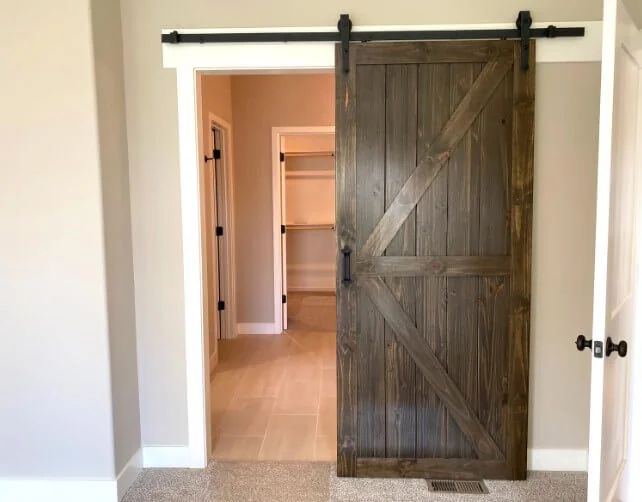 Interior wood sliding door installation Maiden NC